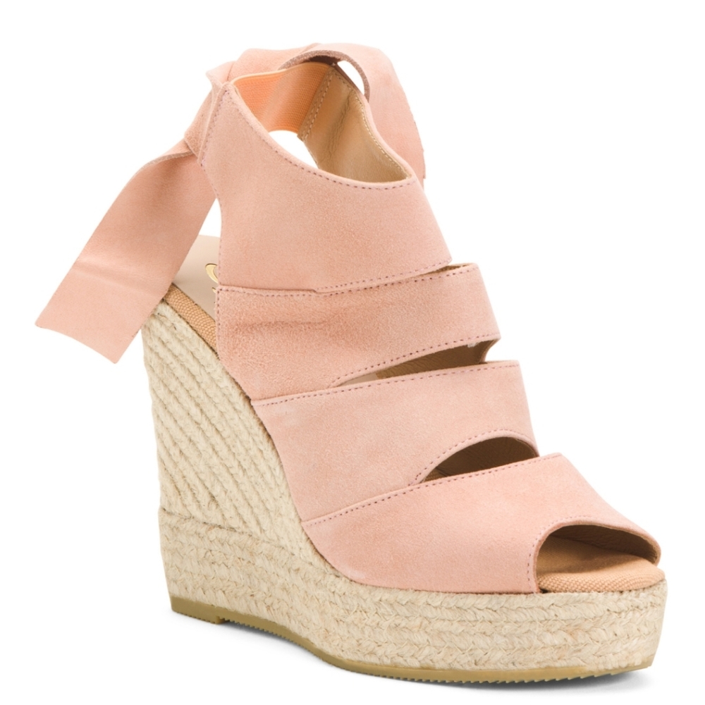 KANNA | Suede Wedge Sandals